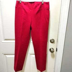 Lena Gabrielle Women's Chic Burgundy Cropped Pants Size 8